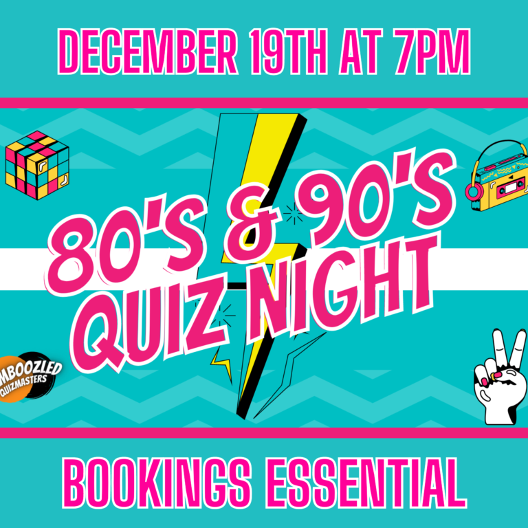80s/90s Music Night Quiz